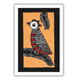 AAKARSHAK Madhubani Painting Handmade Bird Mithila art Framed Traditional Indian paintings for Wall Living room Home decor Gifts - 8x12 Inch |(WSM106)