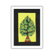 AAKARSHAK Madhubani Painting Handmade Tree Mithila art Framed Traditional Indian paintings for Wall Living room Home decor Gifts - 6x8 Inch |(WMN108)