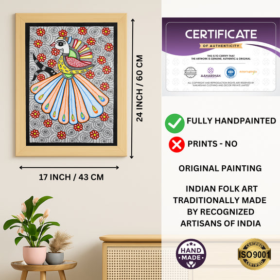 ISO certified handmade painting with authenticity certificate included
