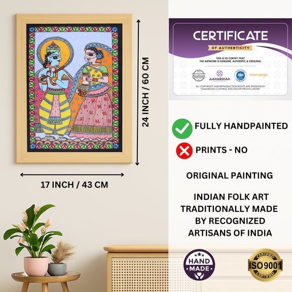 ISO certified handmade painting with authenticity certificate included
