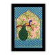 AAKARSHAK Pichwai Painting Handmade Peacock Pichwai art Framed Traditional Indian paintings for Wall Living room Home decor Gifts - 17x24 Inch |(PBLR101)
