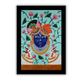 AAKARSHAK Pichwai Painting Handmade Krishna Pichwai art Framed Traditional Indian paintings for Wall Living room Home decor Gifts - 17x24 Inch |(PBLR104)