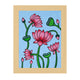 Handmade Pichwai painting with Lotus motif, framed for wall decor – traditional Indian temple art
