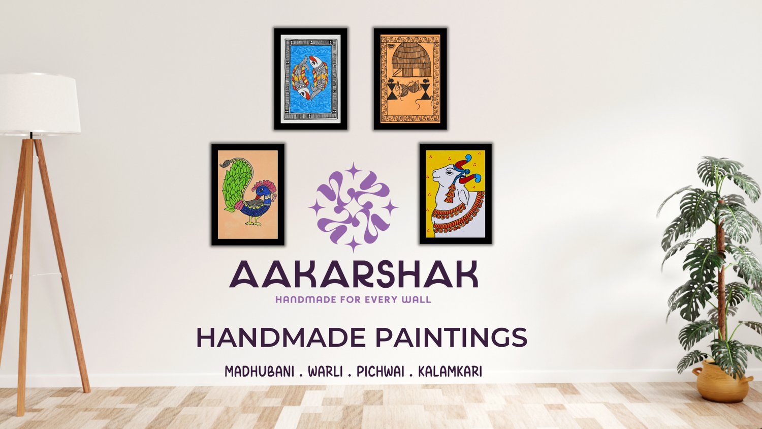 Versatile handmade Madhubani artwork for shelf, table, or wall use

