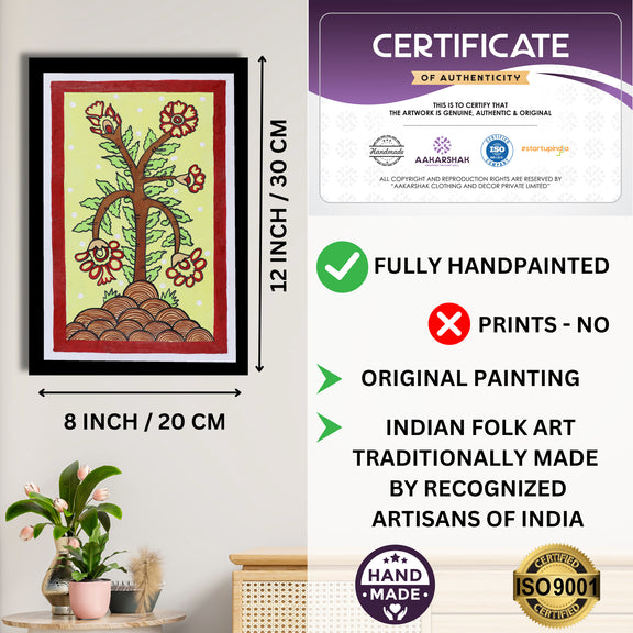 ISO certified handmade painting with authenticity certificate included