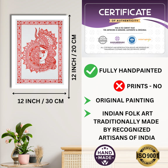 ISO certified handmade painting with authenticity certificate included
