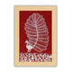 Handmade Warli painting with Peacock figures, framed for wall decor – traditional tribal folk art of India
