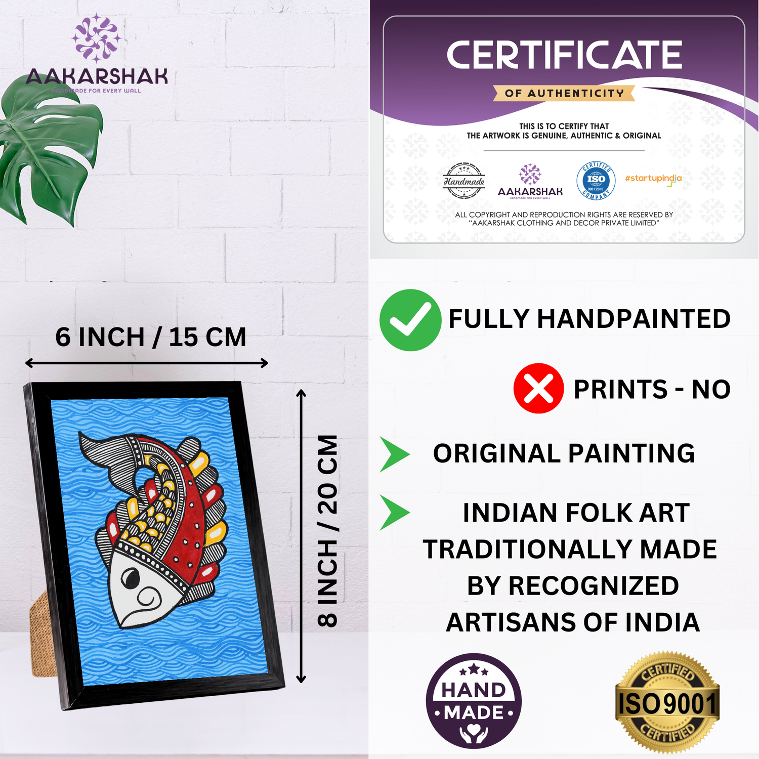 Beautifully packaged handmade Madhubani painting – Ready-to-gift Indian artwork