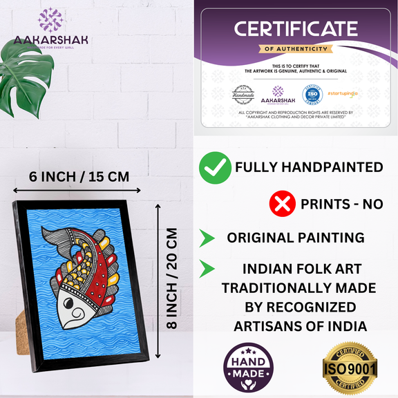 Beautifully packaged handmade Madhubani painting – Ready-to-gift Indian artwork
