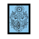 AAKARSHAK Kalamkari Painting Handmade Flower Kalamkari art Framed Traditional Indian paintings for Wall Living room Home decor Gifts - 6x8 Inch |(KMI101)