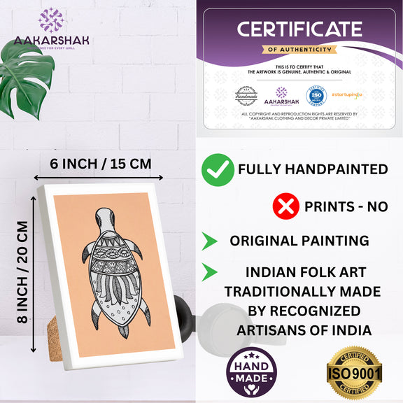 ISO certified handmade painting with authenticity certificate included
