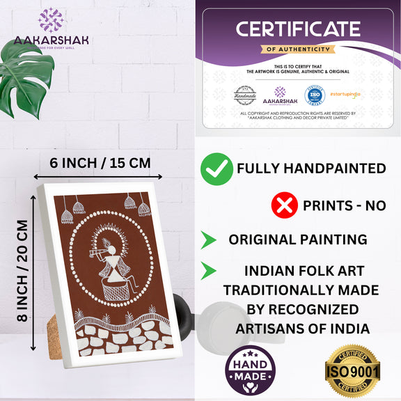 ISO certified handmade painting with authenticity certificate included
